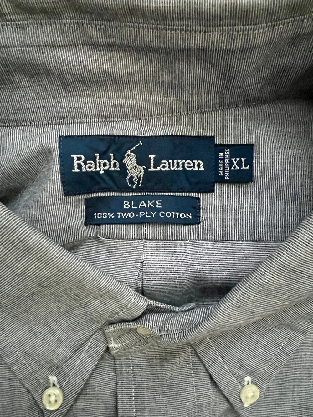 Polo by Ralph Lauren Blake Short-Sleeve Button-Down Shirt Size XL Gray